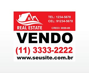Placa Imobiliaria 500x400mm