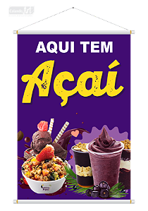 Baner Aqui tem Açai
