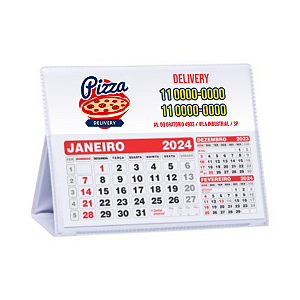 Calendário de Mesa Pequeno de pvc - 200 Peças