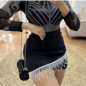 Saia com strass