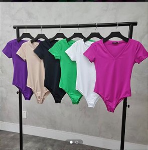 Body poliamida premium manga curta