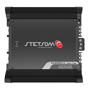 Módulo Amplificador Stetsom High Line HL2000.4 2000w Rms 2 Ohms 4 Canais