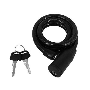 Cadeado Para Bicicleta Com Chave Cabo 12mm Tamanho 1.5 Metros Atrio BI219