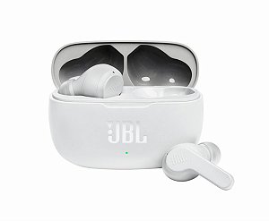 Fone De Ouvido Bluetooth JBL Wave 200TWS 20h De Bateria Branco