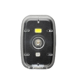 Farol Com Clip Atrio BI187 Com Luz Dianteiro 20L E Traseiro 2L 250 mAh USB Para Bicicleta Preto