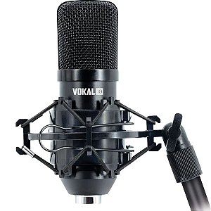 Microfone Condensador USB Vokal SV80U Gravação Estúdio Streaming e Podcast