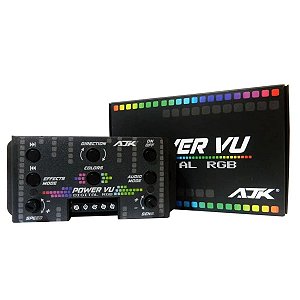 Nova Central AJK Power VU Digital RGB Efeitos Colorido Led
