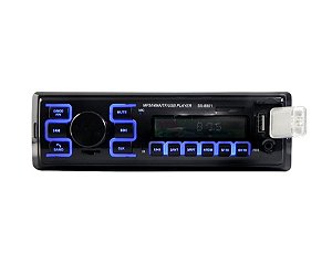 Auto Rádio Automotivo Tay Tech 4x45W MP3 Plus Bluetooth USB AUX SD