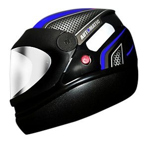 Capacete Fw3 X Helmet Preto Com Azul Tam 58