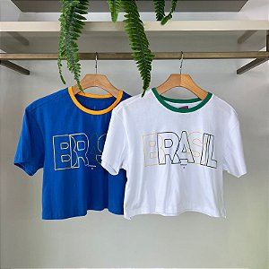 CROPPED BRASIL PURA MANIA