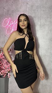 VESTIDO FRANJAS STRASS