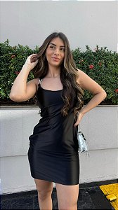 VESTIDO ACETINADO LAÇOS