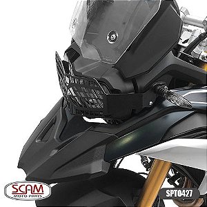 Protetor Farol Aço Carbono Bmw F850gs 2018+ Scam Spto427