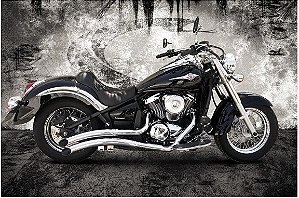 Escapamento custom vulcan 900 JJ 2010 até 2015 cromado cobra