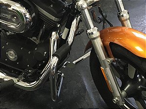 Protetores softail slim até 2017 1" 1/4  cromada moustache