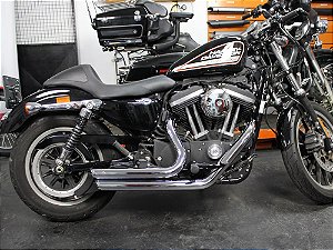 Escapamento sportster 883R 2014 K10 2" 1/4 cromado customer