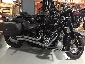 Escapamento softail fat boy 2018 K10 2" 1/2 cromada customer