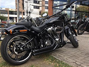 Escapamento softail fat boy 2018 K10 2" 1/4 preto customer