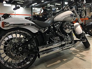 Escapamento softail fatboy 2017 K12 2"1/4 reto crom customer