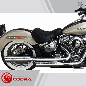 Ponteira softail deluxe 2018 a 2020 chanfrada cromado cobra