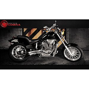 Escapamento yamaha custom virago 535 JJ cromado cobra