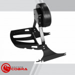 Sissy bar softail fat boy de 2018 até 2020 preto cobra