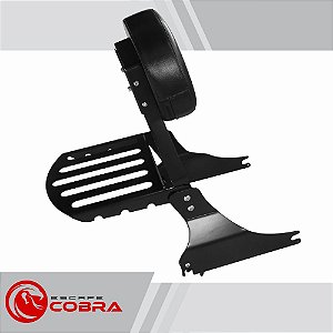 Sissy bar softail street bob de 2018 até 2020 preto cobra