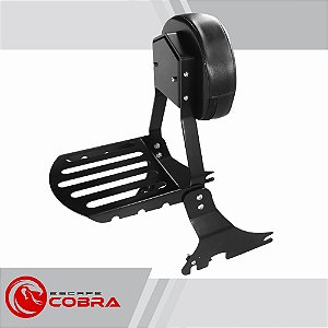 Sissy bar harley sportster iron de 2006 até 2020 preto cobra