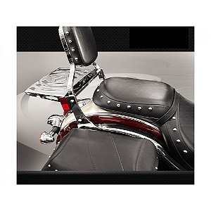 Bagageiro para Kawasaki Vulcan 900 LT cromado escape cobra