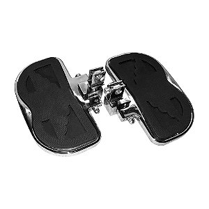 Plataforma garupa harley softail Fat Boy 18 a 20 cromo cobra