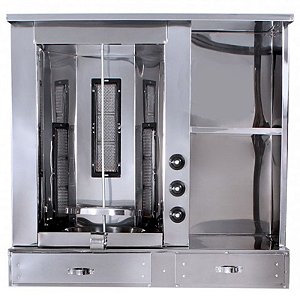 Churrasco Grego de Balcão 1 Torre Manual -  Inox