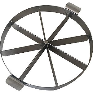 Cortador Marcador De Tortas E Bolos 8 Pedaços Em Inox