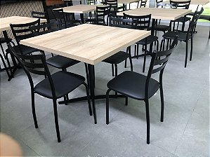 Conjunto com 1 Mesa e 4 Cadeiras - Mesas e Cadeiras para Restaurante REF 6100