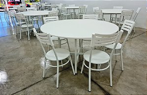 Conjunto com 1 Mesa e 5 Cadeiras - Mesas e Cadeiras para Restaurante REF 8020