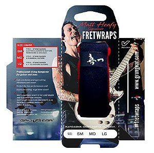 Abafador Gruvgear FretWraps "Matthew Kiichi Heafy" Pequeno