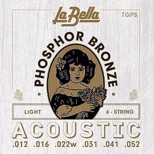 Encordoamento La Bella Violão Aço Phosphor Bronze Lite 12-52