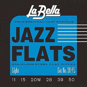 Encordoamento La Bella Guitarra Jazz Flat 11-50