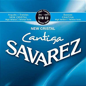Encordoamento Savarez 510CJ Cristal Cantiga Violão Tensão Alta