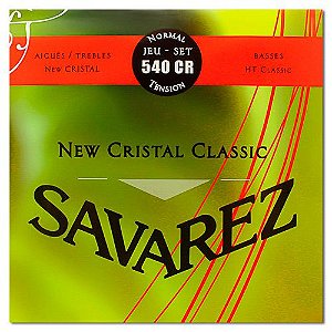 Encordoamento Savarez 540CR Violão New Cristal Classic, Tensão Média