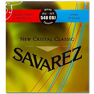 Encordoamento Savarez 540CRJ Violão New Cristal Classic, Tensão Mista