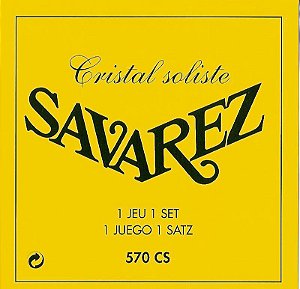 Encordoamento Savarez 570CS Cristal Soliste Violão, Tensão Alta