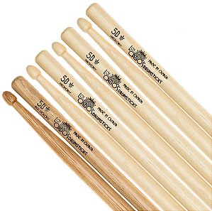 Baquetas Los Cabos 5B Hickory, Pacote com 4 pares