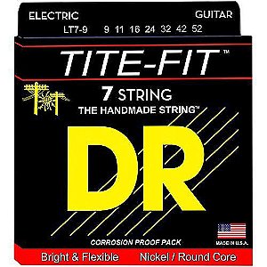 Encordoamento DR Strings Tite-Fit Guitarra 7 Cordas 9-52