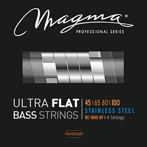 Encordoamento Magma Ultra Flat Baixo 4 Cordas 45-100, Aço