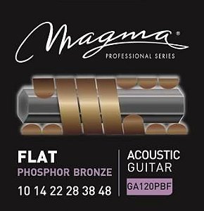 Encordoamento Magma Flat Violão Aço 10-48, Phosphor Bronze