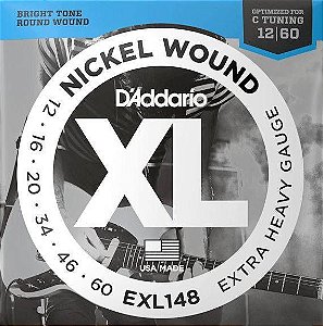 Encordoamento D'Addario EXL148 Guitarra 12-60 Extra Heavy