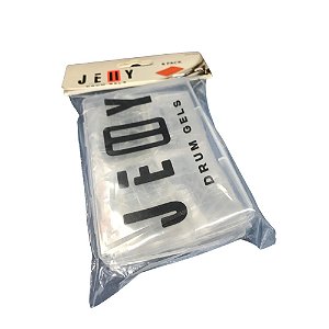 Gel Abafador Jelly para Bateria Transparente-Clear- Pack com 8