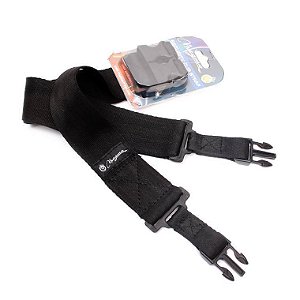 Correia Magma Poliester com Trava Clip de Segurança, Preta