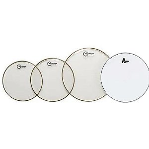 Kit de Peles Aquarian Classic Clear 12", 13", 16" + DHA14C Attack