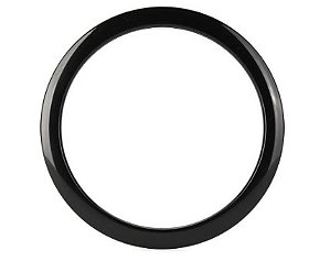 Cardinal Percussion Holz Port Hole Ring - 5 polegadas, Preto